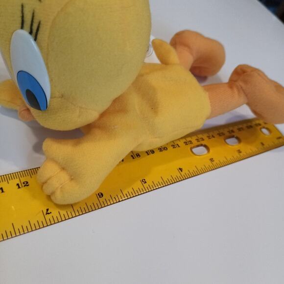 1997 Twety Bird 7 inch Looney tunes beanbag plush toy play-by-play vintage - Picture 4 of 6